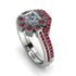 Geometrical Radiant Diamond Bridal Set - Jennifer No. 48 image 1