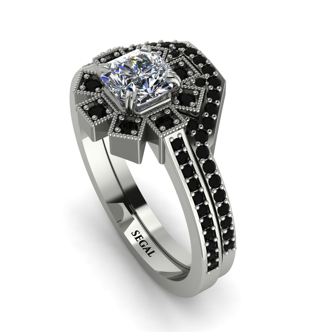 Geometrical Radiant Diamond Bridal Set - Jennifer No. 33