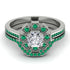 Geometrical Radiant Diamond Bridal Set - Jennifer No. 18 image 2