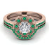Geometrical Radiant Diamond Bridal Set - Jennifer No. 17 image 2