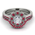 Geometrical Radiant Diamond Bridal Set - Jennifer No. 48 image 2
