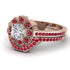 Geometrical Radiant Diamond Bridal Set - Jennifer No. 47 image 3
