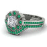 Geometrical Radiant Diamond Bridal Set - Jennifer No. 18 image 3