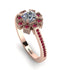 Geometrical Radiant Diamond Engagement Ring - Jennifer No. 47 image 1
