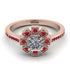 Geometrical Radiant Diamond Engagement Ring - Jennifer No. 47 image 2