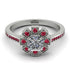 Geometrical Radiant Diamond Engagement Ring - Jennifer No. 48 image 2