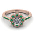 Geometrical Radiant Diamond Engagement Ring - Jennifer No. 17 image 2