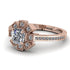 Geometrical Radiant Diamond Engagement Ring - Jennifer No. 2 image 3