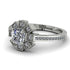 Geometrical Radiant Diamond Engagement Ring - Jennifer No. 3 image 3