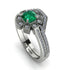 Geometrical Radiant Emerald Bridal Set - Jennifer No. 6 image 1