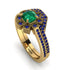 Geometrical Radiant Emerald Bridal Set - Jennifer No. 64 image 1