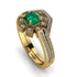 Geometrical Radiant Emerald Bridal Set - Jennifer No. 4 image 1