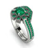 Geometrical Radiant Emerald Bridal Set - Jennifer No. 21 image 1