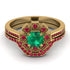 Geometrical Radiant Emerald Bridal Set - Jennifer No. 49 image 2