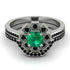 Geometrical Radiant Emerald Bridal Set - Jennifer No. 36 image 2