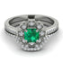 Geometrical Radiant Emerald Bridal Set - Jennifer No. 6 image 2