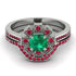 Geometrical Radiant Emerald Bridal Set - Jennifer No. 51 image 2