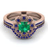 Geometrical Radiant Emerald Bridal Set - Jennifer No. 65 image 2