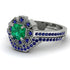 Geometrical Radiant Emerald Bridal Set - Jennifer No. 66 image 3