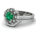 Geometrical Radiant Emerald Bridal Set - Jennifer No. 6 image 3