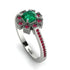 Geometrical Radiant Emerald Engagement Ring - Jennifer No. 51 image 1