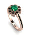 Geometrical Radiant Emerald Engagement Ring - Jennifer No. 35 image 1