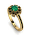 Geometrical Radiant Emerald Engagement Ring - Jennifer No. 34 image 1