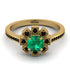 Geometrical Radiant Emerald Engagement Ring - Jennifer No. 34 image 2