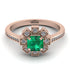 Geometrical Radiant Emerald Engagement Ring - Jennifer No. 5 image 2