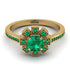 Geometrical Radiant Emerald Engagement Ring - Jennifer No. 19 image 2