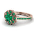 Geometrical Radiant Emerald Engagement Ring - Jennifer No. 20 image 3