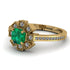 Geometrical Radiant Emerald Engagement Ring - Jennifer No. 4 image 3