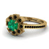 Geometrical Radiant Emerald Engagement Ring - Jennifer No. 34 image 3