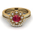 Geometrical Radiant Ruby Bridal Set - Jennifer No. 10 image 2
