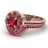 Geometrical Radiant Ruby Bridal Set - Jennifer No. 56 image 3