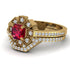 Geometrical Radiant Ruby Bridal Set - Jennifer No. 10 image 3