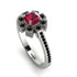 Geometrical Radiant Ruby Engagement Ring - Jennifer No. 42 image 1