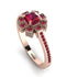 Geometrical Radiant Ruby Engagement Ring - Jennifer No. 56 image 1