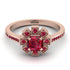 Geometrical Radiant Ruby Engagement Ring - Jennifer No. 56 image 2