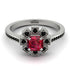 Geometrical Radiant Ruby Engagement Ring - Jennifer No. 42 image 2