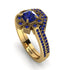 Geometrical Radiant Sapphire Bridal Set - Jennifer No. 73 image 1