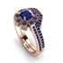 Geometrical Radiant Sapphire Bridal Set - Jennifer No. 74 image 1