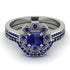 Geometrical Radiant Sapphire Bridal Set - Jennifer No. 75 image 2