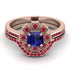 Geometrical Radiant Sapphire Bridal Set - Jennifer No. 59 image 2