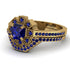 Geometrical Radiant Sapphire Bridal Set - Jennifer No. 73 image 3