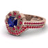 Geometrical Radiant Sapphire Bridal Set - Jennifer No. 59 image 3