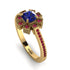 Geometrical Radiant Sapphire Engagement Ring - Jennifer No. 58 image 1