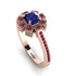 Geometrical Radiant Sapphire Engagement Ring - Jennifer No. 59 image 1