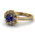 Geometrical Radiant Sapphire Engagement Ring - Jennifer No. 13 image 3