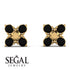 Geometricblack Diamond Earrings Golden Diamond - Jayda No. 7 image 5